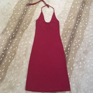 Banana Republic halter cocktail midi-dress